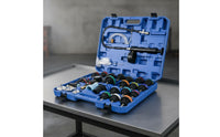 28 Pieces Coolant Pressure Test Set Wide Compatibility Vacuum Radiators Tester Molded Carrying Case Cooling System Purge Tool for Garage
