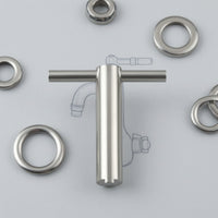 T-Shaped Retainer Removal Tool with Handle Aluminum Retainer Removal Tool Lightweight Long-Lasting for Bathroom