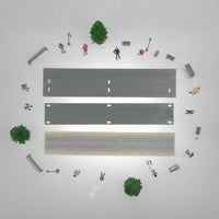 N-Scale Railway Platform Assembly Kit Miniature Station Platform Kit Plastic Scenery Realistic