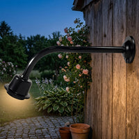 Outdoor Light with Heavy Duty Metal Bracket for Outdoor Lighting, Waterproof Lamp Pole with Screw Fixing for 220V Shop Sign, Wall Mount E27
