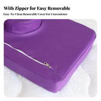 Anti-Collapse Salon Pillow Firm-Density Foam Core Eyelash Extension Pillow Breathable Hole Design Spa Headrest Cushion for Beauty Salons, Spas