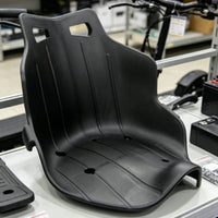 Black Go-Kart Seat Long-Lasting Single Go Kart Seat Rigid Lightweight for Children