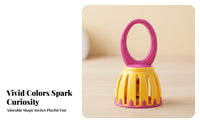 Handheld Music Toy Bell Detachable Cage-Style Bell Toy Slotted case Musical Instrument for Preschoolers