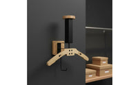 With Hook Motorcycle Helmet Holder Wall Mount Wooden Motorcycle Helmet Rack for Garage