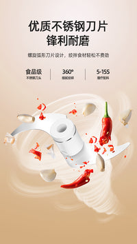 Manual Garlic Mincer with ABS Body and Two-Blade Design