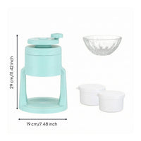 Hand-Crank Ice Crusher Compact Manual Ice Crusher Easy to Use Home Kitchen Appliance