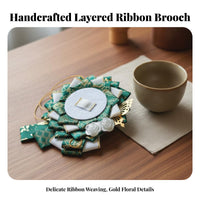 Ita Bag Ribbon Flower Airy Embellishment Highlight Ita Bag Pin Display Insert Ribbon Flower Medal Holder Floral Pattern Ribbon