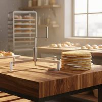 Manual Batter Spreader Heat-Resistant Stable Structure Stainless Steel Crepe Spreader for Bakery, Cafe Workers, Food Stall