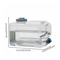 Sturdy Portable Water Container with Spigot Leak-Proof Car Water Storage Container Food Grade Material for Campers, Drivers, Road Trips