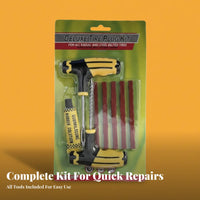 8 Pieces Emergency Repair Tubeless Plug Insertion Kit Rapid Repair Tire Plug Set Portable Puncture Mending Tools Easy to Use for DIY Enthusiasts, Motorcyclists, Road Trips, Garage, Workshop, Away from the Beaten Path-Road Drivinging