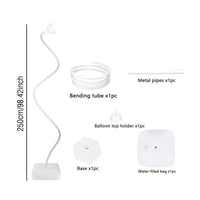 Balloon Arch Stand with Base Stable Balloon Arch Stand Curved for DIY Decorators