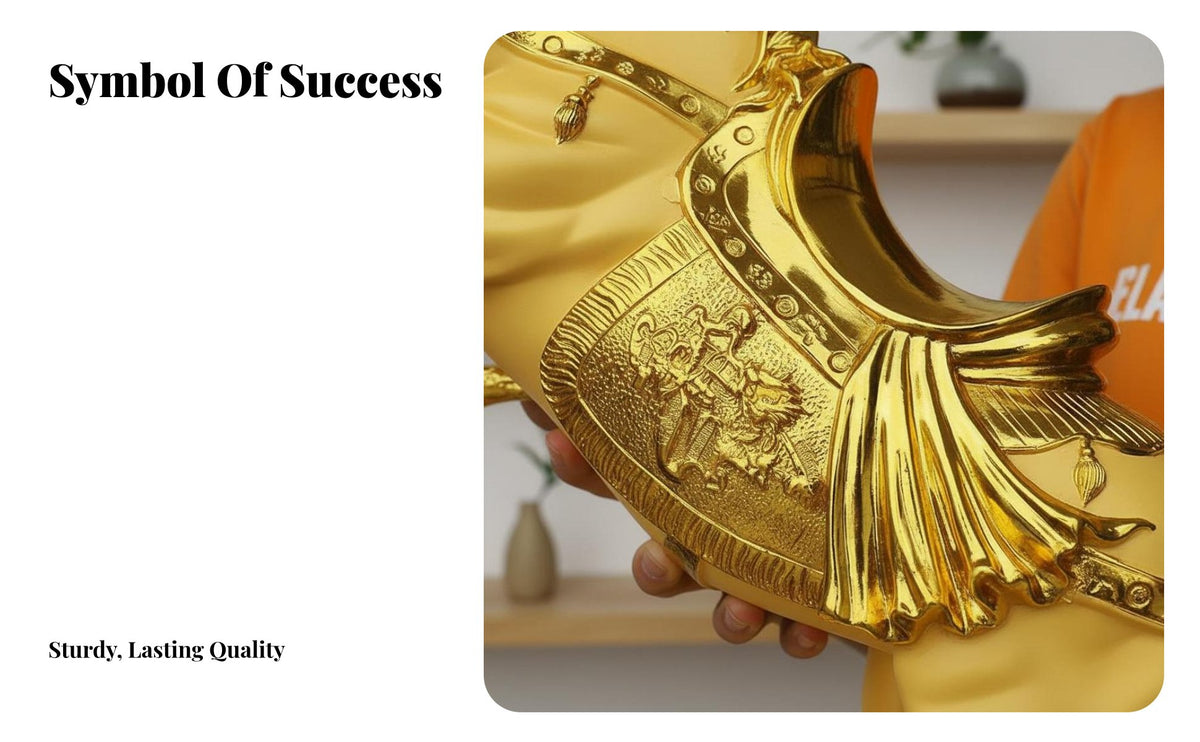 Feng Shui Horse Sculpture Gilded Finish Success Horse Decoration House Decoration Meaningful Gift Desktop Decor Finely Crafted