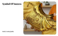 Feng Shui Horse Sculpture Gilded Finish Success Horse Decoration House Decoration Meaningful Gift Desktop Decor Finely Crafted