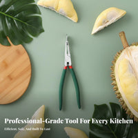 Durian Opener Easy to Use Durian Opening Pliers Sturdy Manual Fruit Opener for Home Cooks, Chefs, Restaurant, Supermarket, Parties