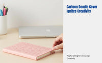 A6 Cute Notebook, Cartoon Strap, Student Stationery, PU Cover, Creative Design