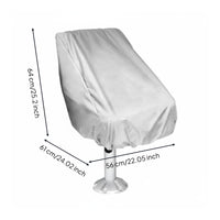 Boat Seat Cover Waterproof Marine Chair Cover Dustproof Steering Station Seat Protector for Outdoor