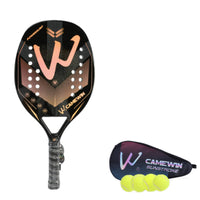 EVA Core Beach Tennis Racquet with Storage Bag Perforated Beach Tennis Racket with Bag Shock-Absorbing Non-Slip for Training