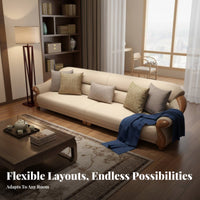 3 Pieces 1, 2, and 3 Seater Sofa Combination Contemporary Asian design 3-Piece Seating Arrangement sturdy Frame Living Room Furnishing for Lounge Area