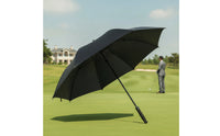 Waterproof Push Open Umbrella Windproof Umbrella with Fiber Ribs Heavy Duty Large for Businesses