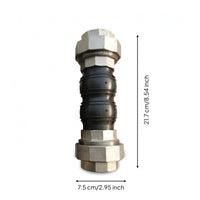 Threaded Connector with Rubber Shock Absorbing Rubber Expansion Joint Noise Reducing Flexible Connector for Warm Air Systems, Fan Ducts
