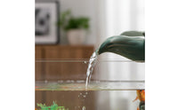 Housewarming Gift Chinese Design Rockery Aquatic Pet Aquarium Relaxing Sound Feng Shui Water Feature Aquarium Soothing Atmosphere Tabletop Fountain Aquatic Pet Aquarium Easy Maintenance for Living Room, Office