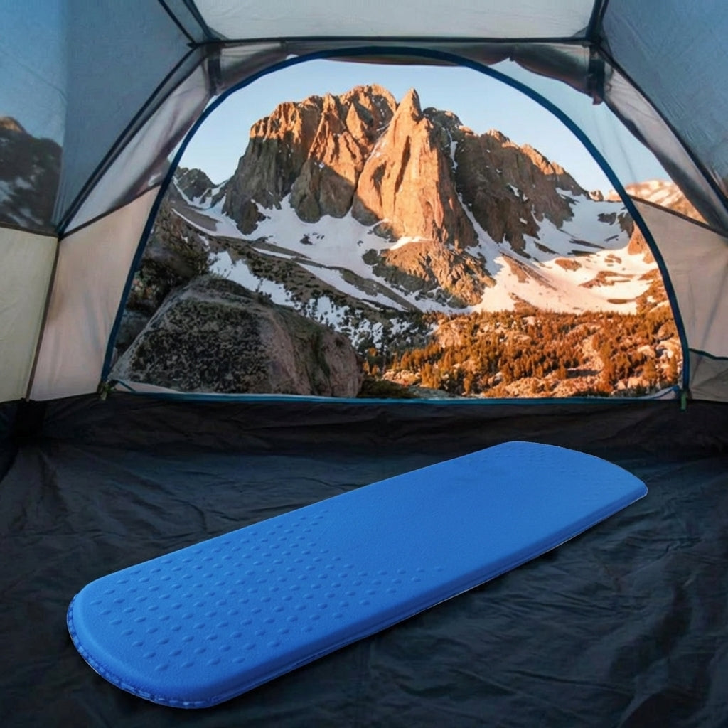 Inflatable Mattress and Air Bed for Camping Hiking, PVC Waterproof Air Mattress with Flat Surface, Adult Sleeping Mat, 180cm x 58cm x 3cm Size