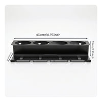 Compact Spray Can Holder with Mounting Screws Powder-Coated Spray Paint Storage Rack Multipurpose Pneumatic Tool Holder Rustproof for Garage, Utility Room