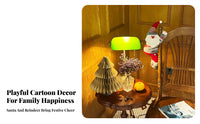 Santa Yuletide Figure Hanging Artistically Designed Design Fuzzy Material Character Curtain Holder Soft Textile Fuzzy Material Curtain Holder