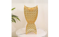 Arabic Style Scent Burner Golden Finish Hollow Metal Incense Burner Relaxing Atmosphere Table Ornament for Living Room, Tabletop