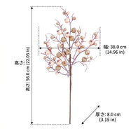 Wreath, Entrance, Flower Wreath, Housewarming Gift, Artificial Eucalyptus Wreath, Pearl White, 48cm, Artificial Flowers, Decoration