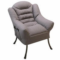 2 Pieces High Backrest Upholstered Armchair with Ottoman Comfortable Upholstered Chair and Ottoman Set Easy Assembly Lounge Seating Removable Cover for Young Adults, Home Workers, Book Lovers, Dorm Room, Bedroom, Balcony, Reading Nook