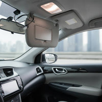 OE Standard Left Driver Side Sun Visor Compatible Interior Sun Shade Wired Car Accessory Fabric Covered for DIY Mechanics