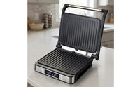 Double-Sided Panini Press Digital Close Grill Compact Panini Grill Countertop for Kitchen, Apartment