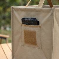 Collapsible Trash Bin 10L-100L, Foldable Car Trash Bin made of Tarpaulin, Square Waste Bin for Camping & Motorhome, 36x36x39cm