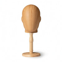 Mannequin Head Stand Tabletop Mannequin Head with Wooden Base Stable for Shelf