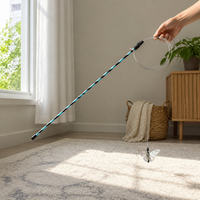 Interactive Cat Wand Toy with Realistic Butterfly and Insect Refills