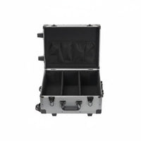 Telescoping Handle Rolling Tool Chest Large Capacity Equipment Case Long-Lasting Transport Container Heavy-Duty for Technicians, Construction Workers, Job Site, Jobsite, Workshop, Mobile
