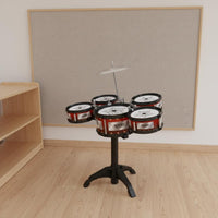 Early Learning Kids Jazz Drum Set Inspires Musical Talent Toddler Percussion Playset for Toddlers, Beginners