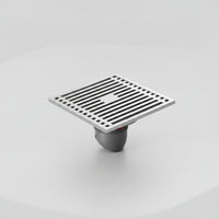 Square Shower Drain 304 Stainless Steel Floor Drain with Anti-Odor Core Rust-Resistant for Washroom, Kitchen