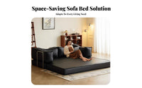 VersatileUse Folding Sofa Bed Foldable Multi-Position Sleeper Bed Space-Saving transformable Couch 3-Seater for Apartment Dwellers, Homeowners, Students, Small Spaces, Bedroom, Home inactiveice