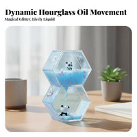 Liquid Motion Bubbler Creative Design Colorful Oil Hourglass Visually Captivating Calming Desk Toy for Teens, Students, Home Decor, Bedroom, Classroom