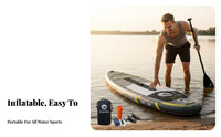 Inflatable Upright Paddleboard Lightweight Inflatable Upright Paddle Board Stand-up Paddleboard Board Kit Non-Slip Deck