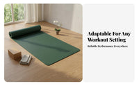 Tear Resistant Men's Workout Mat Easy to Clean Thick Exercise Mat Portable Noise Reducing for Pilates