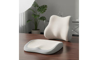 2 Pieces Support and Seat Pad Set Breathable Textile and Seat Pad Set For
