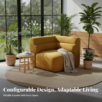 Minimalist design Armless sectional Sofa Small Space Suitable for Deep-Seat Upholstered Settee Soft Upholstery Living Room Furniture Easy Assembly for Apartment Dwellers, Guesthouse Owners, Design aficionados, Balcony, Studio, Lounge Area, Den