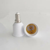 E14 to E27 Adapter for Light Fixture, Heat Resistant Converter with Rated Current 10A, Single Bulb Base Adapter, 36mm X 62mm Small Screw Fit