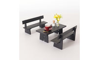 8 Pieces Dollhouse Coffee Table Set Decorative Furniture Simple for Hobbyists