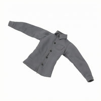 Long Sleeve 1/6 Scale Shirt Button-Front Male Doll Shirt Collared Tailored Design