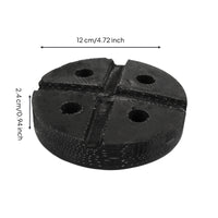 Rubber Lift Pad Heavy-Duty Hoist Support Pads Wear-Resistant Rubber Block with Holes for Garage
