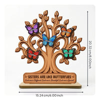 Sister Memorial Plaque Remembrance Wooden Plaque with Stand Thoughtful Desk Decor Sign for Sisters, Shelf, Mantel